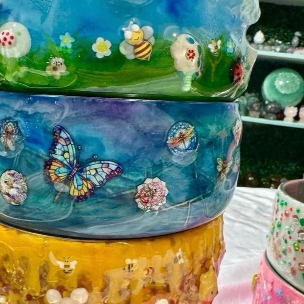 Paw-Zazz | Living Collection | Hand-Decorated Stainless Steel Pet Bowls
