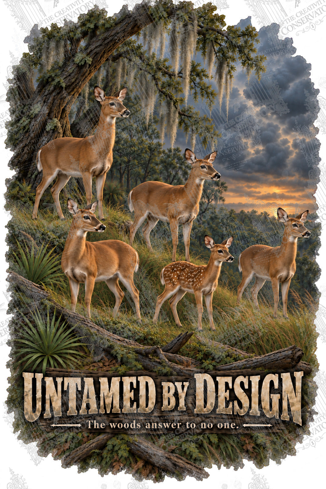 Untamed by Design artwork with Wondergate watermark; visible repeating Wondergate watermark across the entire photograph