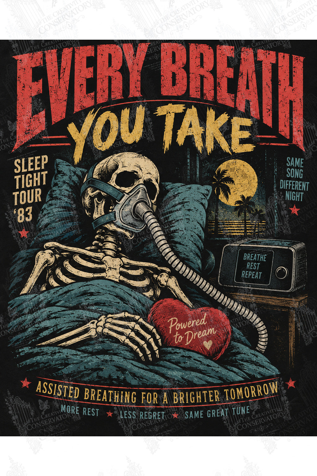 Every Breath You Take artwork with Wondergate watermark; faint diagonal Wondergate watermark across the entire image