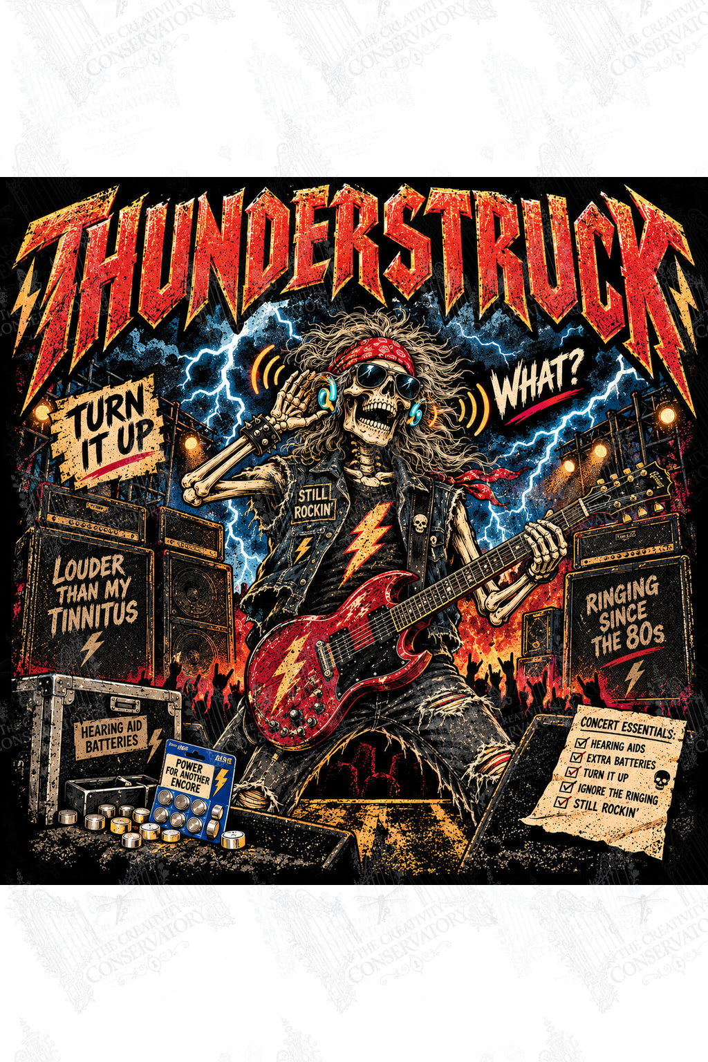 Thunderstruck artwork with Wondergate watermark; faint diagonal Wondergate watermark across the entire image