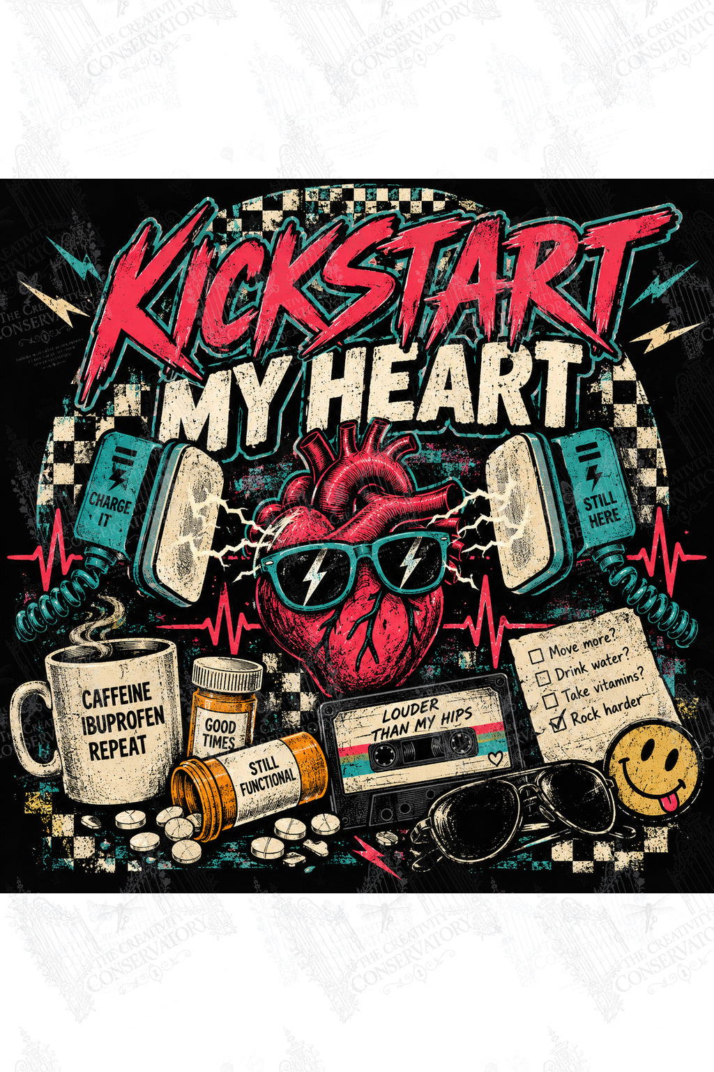 Kickstart My Heart artwork with Wondergate watermark; faint diagonal Wondergate watermark across the entire image