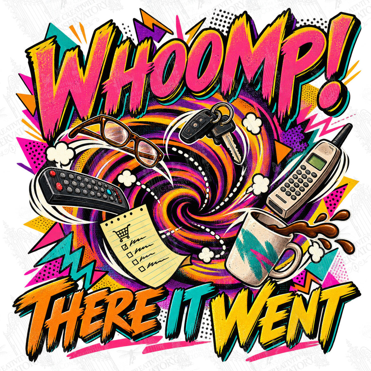 Whoomp! There It Went artwork with Wondergate watermark; faint diagonal Wondergate watermark across the entire image