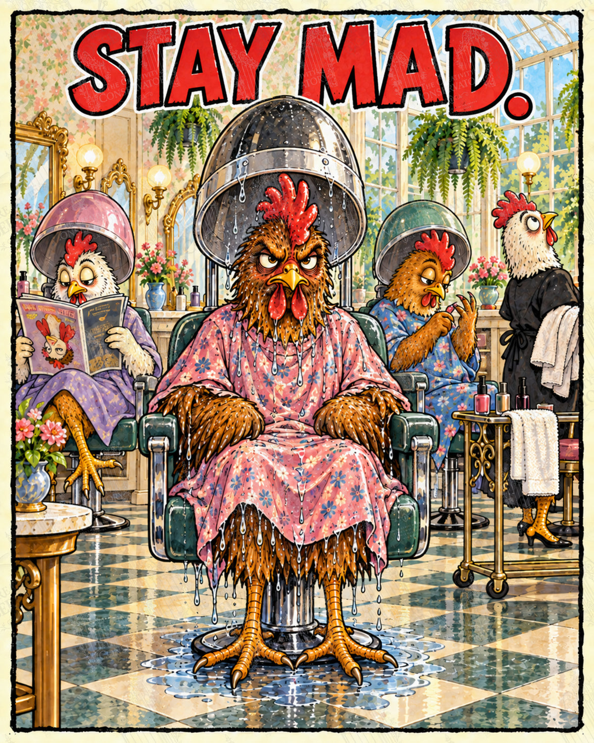Stay Mad artwork with Wondergate watermark; faint diagonal Wondergate watermark across the entire image