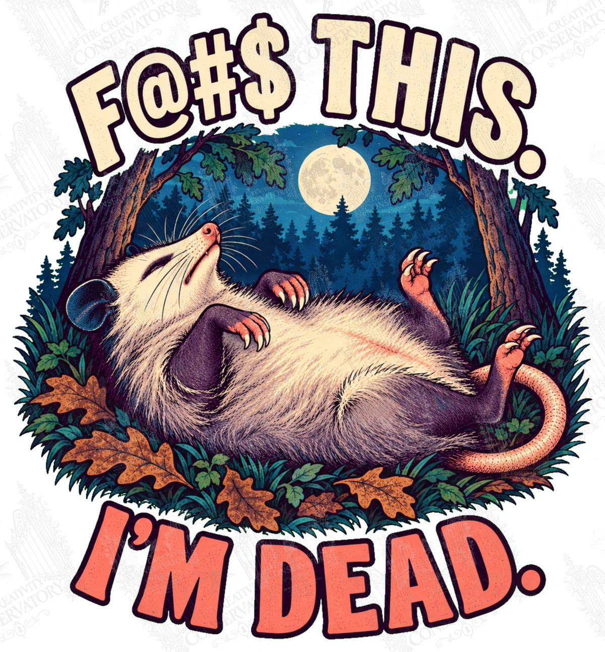 F@#$ This, I’m Dead artwork with Wondergate watermark; faint diagonal Wondergate watermark across the entire image